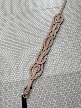 NWT  BCBGmaxazria Braided Strap in Blush Belt.  Size M